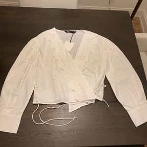 NWT Zara white blouse